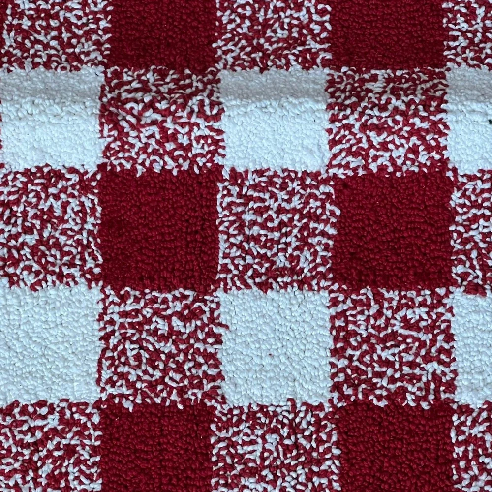 Threshold Kitchen Rug Unisex 18x30 Red Brand New Buffalo Check Cotton Plaid